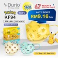 Durio 904K Kid’s Pokémon KF94 - (10 Pcs)